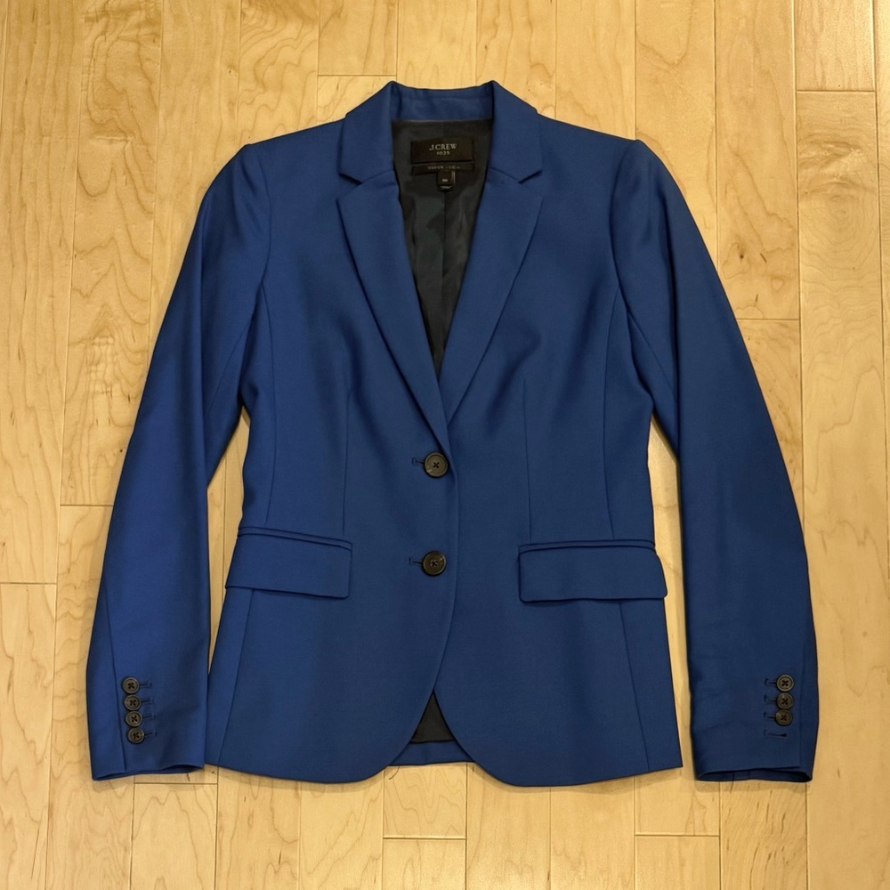 J. Crew Blue Classic Tailored Blazer